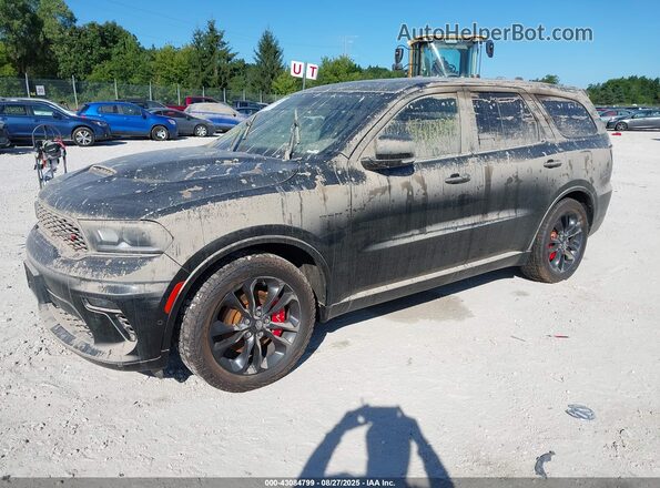 1C4SDJCT7MC751612 2021 DODGE DURANGO Black Передня ліва чверть