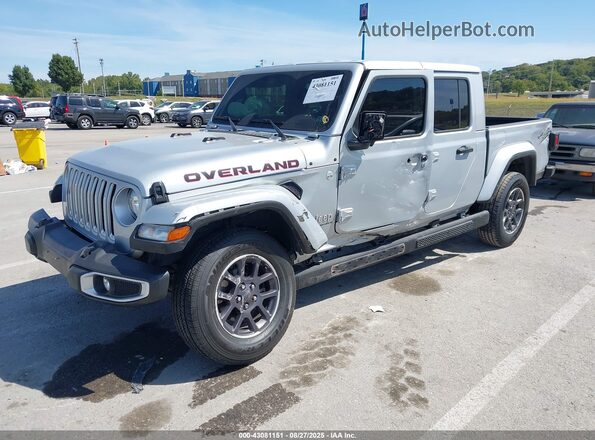 1C6HJTFGXPL535049 2023 JEEP GLADIATOR Silver წინა მარცხენა ხედი სამი მეოთხედიდან