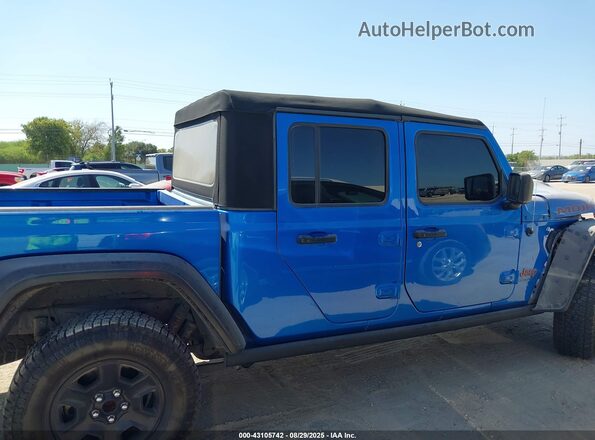 1C6JJTEG7LL211117 2020 JEEP GLADIATOR Blue Вид задньої частини салону