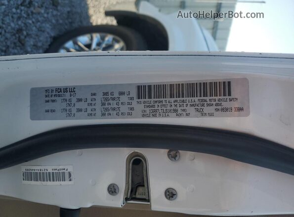 1C6RR7LT3JS101980 2018 RAM 1500 White 