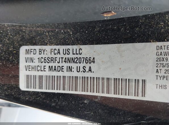 1C6SRFJT4NN207664 2022 RAM 1500 Black Вид підкапотного простору