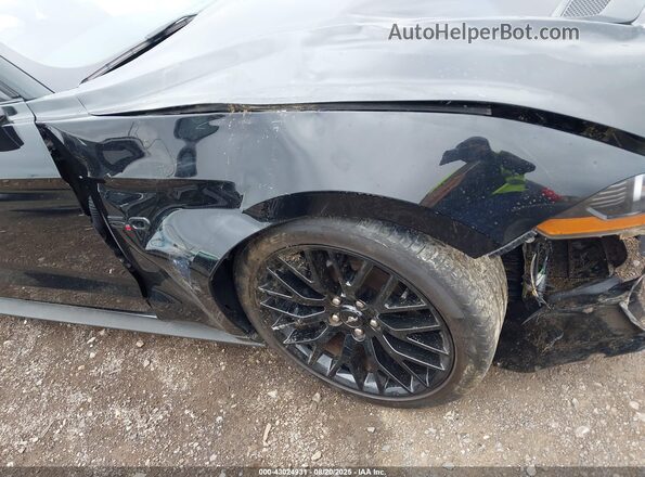 1FA6P8CF7M5113656 2021 FORD MUSTANG Black Front view
