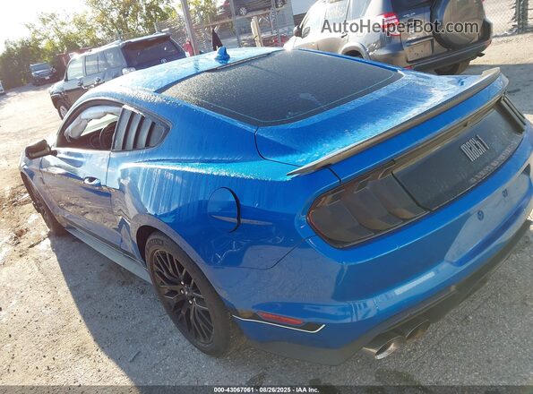 1FA6P8R02M5551973 2021 FORD MUSTANG Blue უკანა მარცხენა
