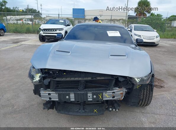 1FA6P8TH6N5110203 2022 FORD MUSTANG Серебряный Вид щитка приборов