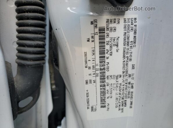 1FADP3F21JL214699 2018 FORD FOCUS White 