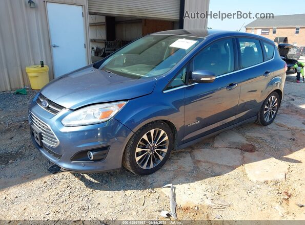 1FADP5DU7JL102490 2018 FORD C-MAX HYBRID Blue Առջևի ձախ երեք քառորդ տեսարան