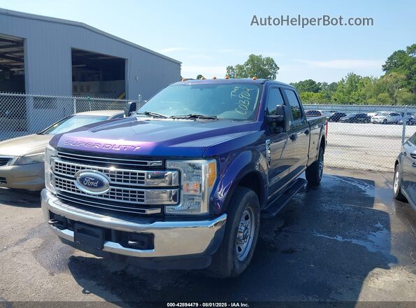 1FD7W3ET7HEC03902 2017 FORD F-350 CHASSIS Blue Առջևի ձախ երեք քառորդ տեսարան
