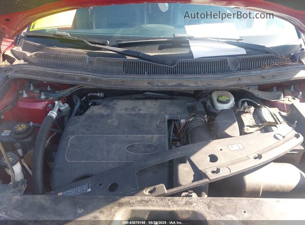 1FM5K7D83HGA66565 2017 FORD FORD EXPLORER Red უკანა ხედი