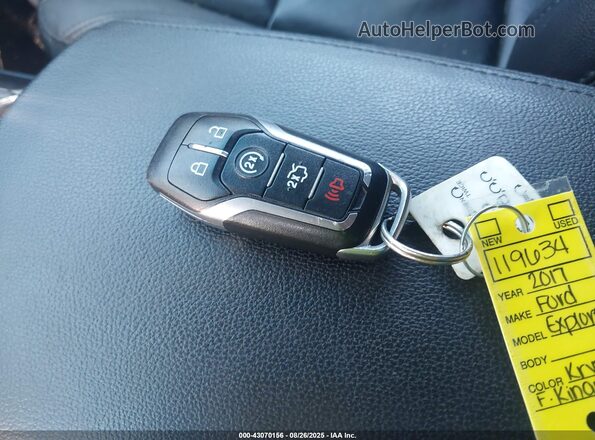1FM5K7D83HGA66565 2017 FORD FORD EXPLORER Red წინა პანელის ხედი