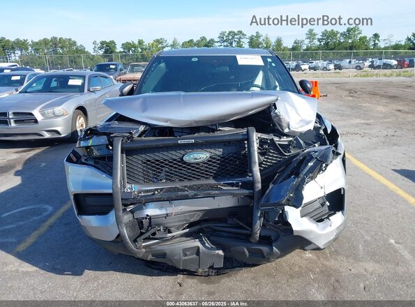 1FM5K8ABXMGC00973 2021 FORD POLICE INTERCEPTOR Серебряный Вид задней части салона