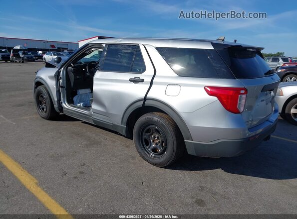 1FM5K8ABXMGC00973 2021 FORD POLICE INTERCEPTOR Серебряный Задняя левая четверть