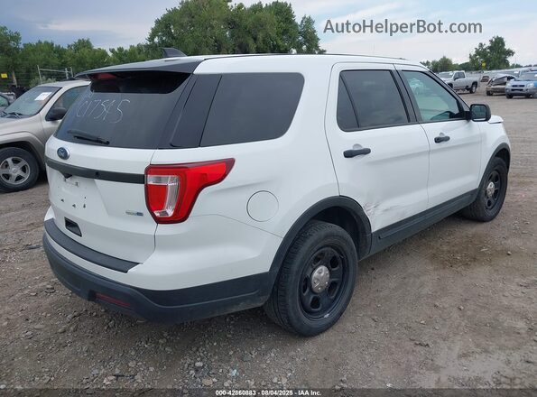 1FM5K8AR7JGC17545 2018 FORD POLICE INTERCEPTOR White Trasero derecho