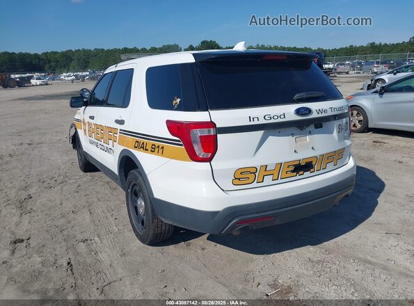 1FM5K8AR9GGA29117 2016 FORD POLICE INTERCEPTOR White უკანა მარცხენა