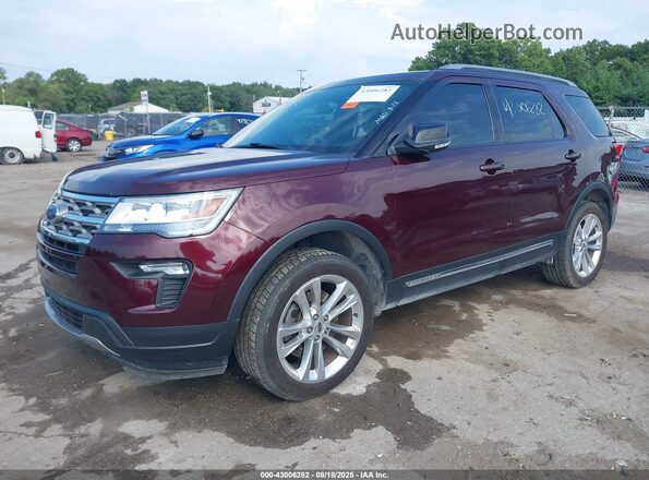 1FM5K8D85JGA40982 2018 FORD FORD EXPLORER Burgundy 