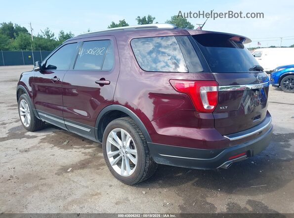 1FM5K8D85JGA40982 2018 FORD FORD EXPLORER Burgundy 