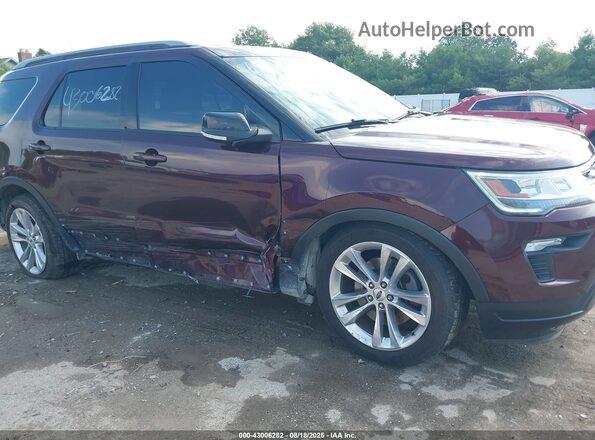 1FM5K8D85JGA40982 2018 FORD FORD EXPLORER Burgundy 