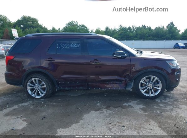 1FM5K8D85JGA40982 2018 FORD FORD EXPLORER Burgundy 