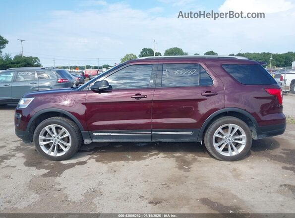 1FM5K8D85JGA40982 2018 FORD FORD EXPLORER Burgundy 