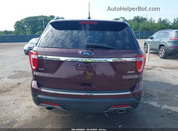 1FM5K8D85JGA40982 2018 FORD FORD EXPLORER Burgundy 