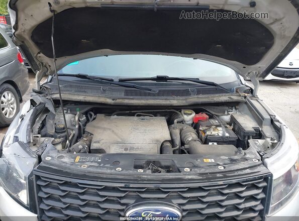 1FM5K8GT6JGC01310 2018 FORD FORD EXPLORER Серебряный Вид сзади
