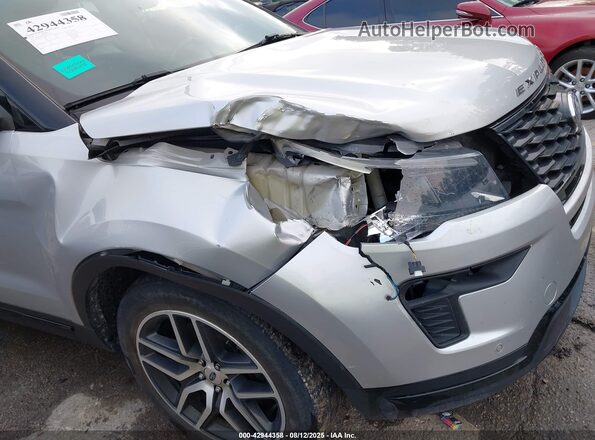 1FM5K8GT6JGC01310 2018 FORD FORD EXPLORER Серебряный Вид спереди