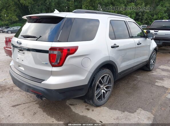 1FM5K8GT6JGC01310 2018 FORD FORD EXPLORER Серебряный Задняя правая четверть