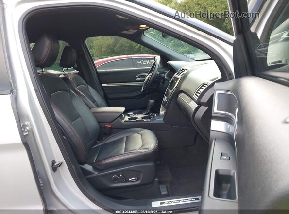 1FM5K8GT6JGC01310 2018 FORD FORD EXPLORER Серебряный Вид салона спереди