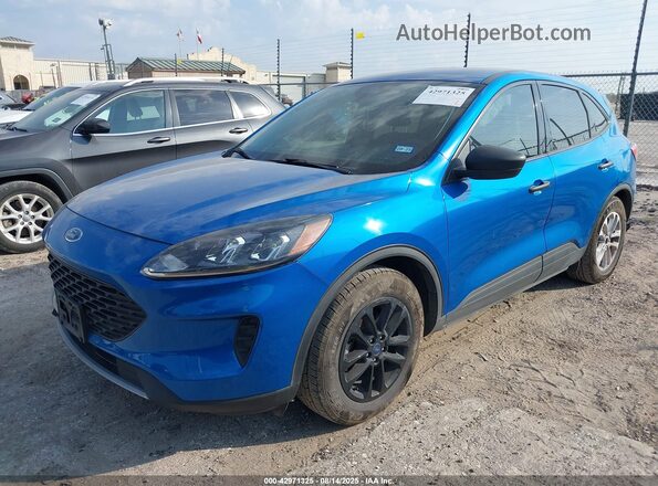 1FMCU0F63LUB91077 2020 FORD ESCAPE Blue Передня ліва чверть