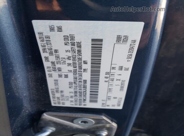 1FMCU0GDXJUB51668 2018 FORD ESCAPE Blue 