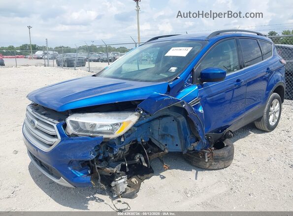 1FMCU0GDXJUC28250 2018 FORD ESCAPE Blue Przód lewy