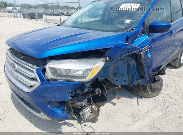 1FMCU0GDXJUC28250 2018 FORD ESCAPE Blue Widok z przodu