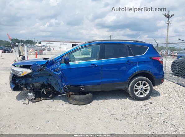 1FMCU0GDXJUC28250 2018 FORD ESCAPE Blue Widok wnętrza 360 stopni