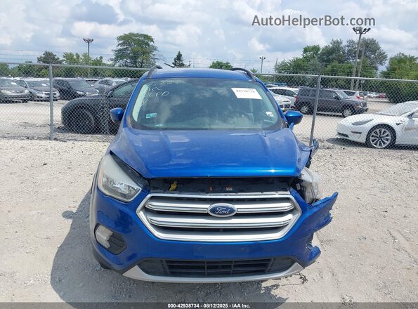 1FMCU0GDXJUC28250 2018 FORD ESCAPE Blue Widok zestawu wskaźników