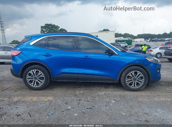 1FMCU0H62LUA66844 2020 FORD ESCAPE Синий Вид щитка приборов