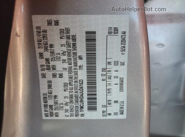1FMCU9HD4JUD61623 2018 FORD ESCAPE Silver 