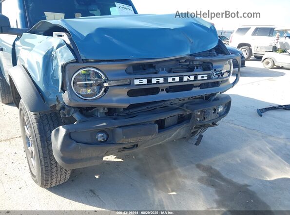 1FMDE5BH1MLA89953 2021 FORD BRONCO Blue Вид спереду