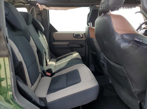 1FMDE5BH1NLB47951 2022 FORD BRONCO Green Widok wnętrza z tyłu