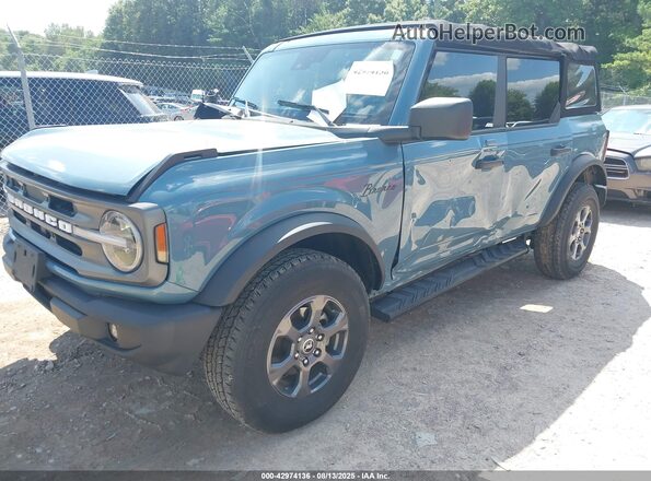 1FMDE5BH8NLB72622 2022 FORD BRONCO Light Blue Передняя левая четверть