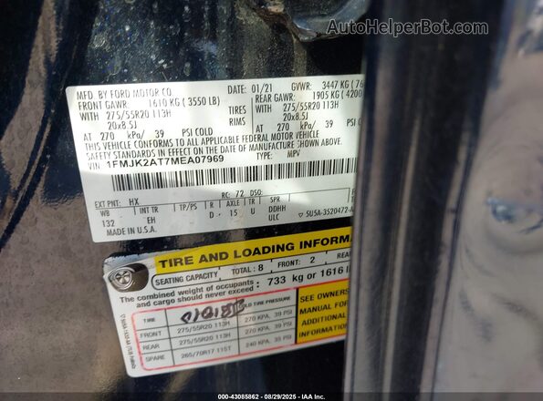 1FMJK2AT7MEA07969 2021 FORD EXPEDITION Black 