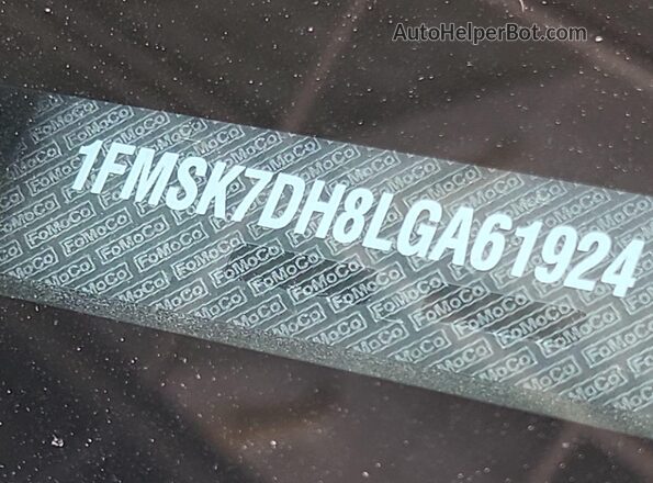 1FMSK7DH8LGA61924 2020 FORD FORD EXPLORER  