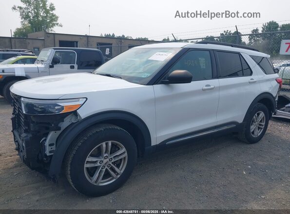 1FMSK8DH0LGA99430 2020 FORD FORD EXPLORER White წინა მარცხენა ხედი სამი მეოთხედიდან