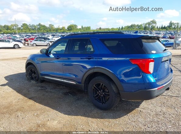 1FMSK8DH2LGA52030 2020 FORD FORD EXPLORER Blue Trasero izquierdo