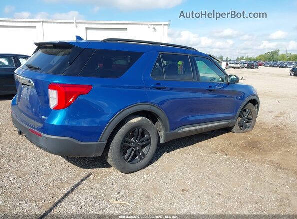1FMSK8DH2LGA52030 2020 FORD FORD EXPLORER Blue Trasero derecho