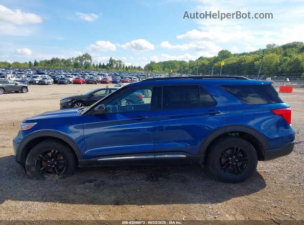 1FMSK8DH2LGA52030 2020 FORD FORD EXPLORER Blue Vista interior de 360 grados