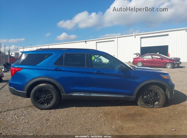 1FMSK8DH2LGA52030 2020 FORD FORD EXPLORER Blue Vista interior trasera