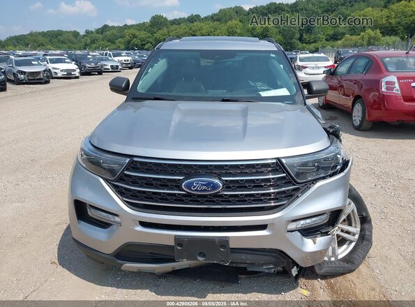 1FMSK8DH3MGC14524 2021 FORD FORD EXPLORER Silver ხელსაწყოთა პანელის ხედი