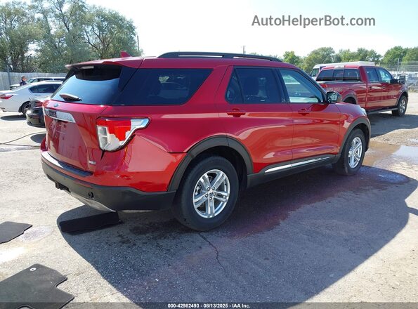 1FMSK8DH5LGD06832 2020 FORD FORD EXPLORER Бордовый Задняя правая четверть