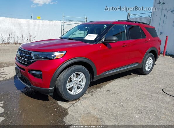 1FMSK8DH5LGD06832 2020 FORD FORD EXPLORER Бордовый Передняя левая четверть