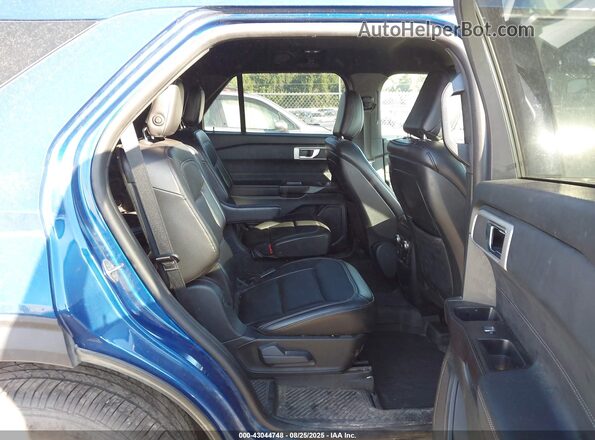1FMSK8DH9LGB30125 2020 FORD FORD EXPLORER Blue Vista de la etiqueta del VIN
