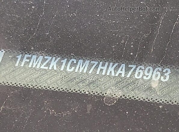 1FMZK1CM7HKA76963 2017 FORD TRANSIT-150 White 